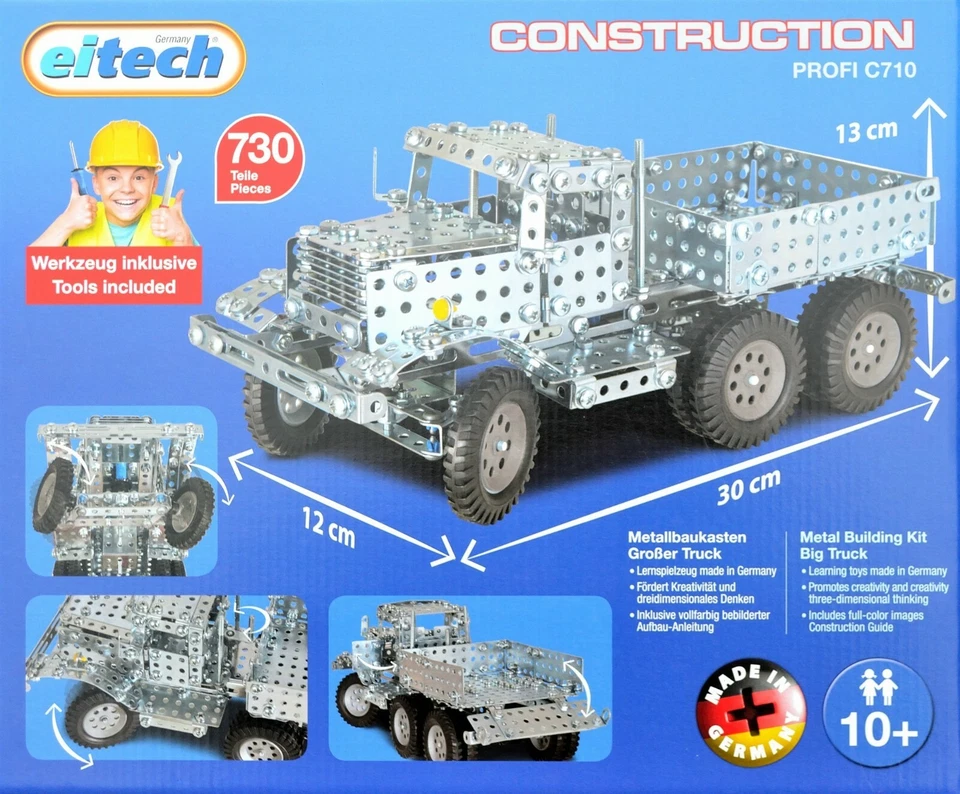 Big Truck Eitech Metal Construction Building Toy Set Steel C710 - Image 4 of 4