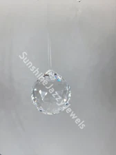 Swarovski Crystal Clear 30mm Faceted Ball 8550 Prism/ Suncatcher; Many Rainbows!