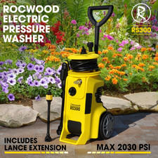 Electric Pressure Washer Max 2030 PSI RocwooD Jet Wash Clean 11kg 6L/min