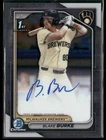 2024 Bowman Chrome Prospect Auto Blake Burke Brewers 1st Autograph