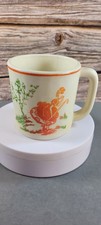 VTG FireKing VITROCK Little Bo Peep Nursery Rhyme CUSTARD/MILK GLASS CUP/Mug