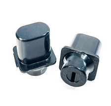  2 Black Top Hat Switch Tips for Vintage Fender Telecaster/Tele  SK-0713-023