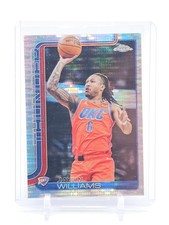JAYLIN WILLIAMS 2025-26 TOPPS CHROME PURLSAR REFRACTOR #105 THUNDER Q0208