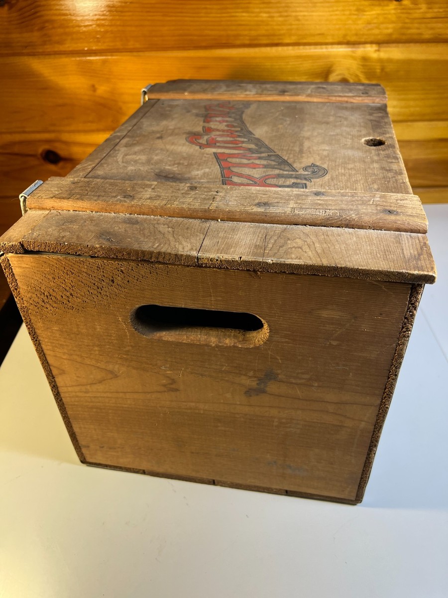 Vintage KINDLING Wood Wooden Chest Crate Gideon Anderson Missouri