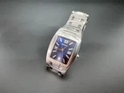 Vintage SEIKO V732-5B70 Tank Mens Quartz Watch Stainless Steel JAPAN