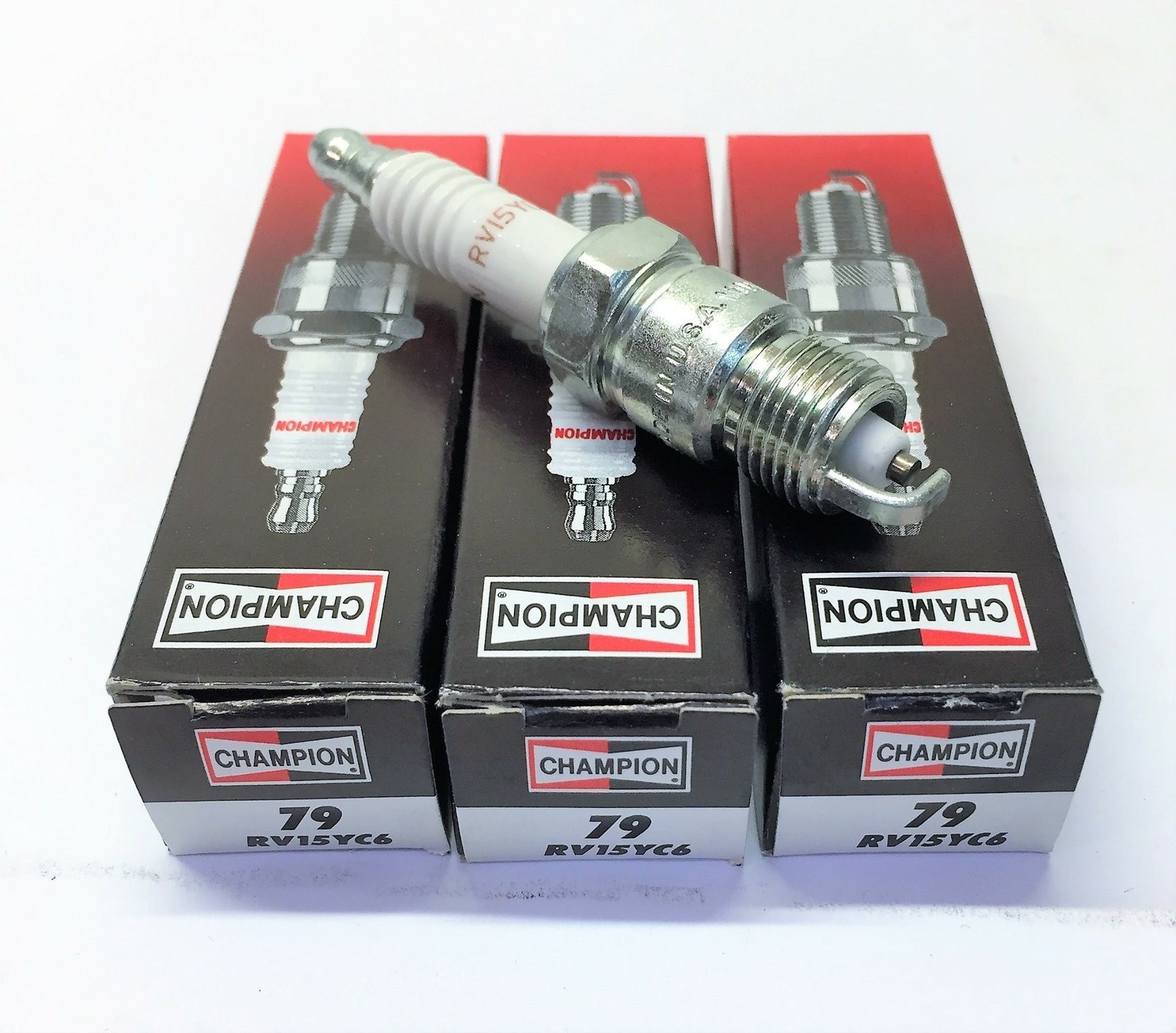 Champion Copper Plus Spark Plug 79 RV15YC6 Lot of 3 NOS