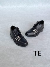 1/3 Square Shoes Lace-up Double Monk Strap Dress Shoes Fit Bjd Doll Accessories