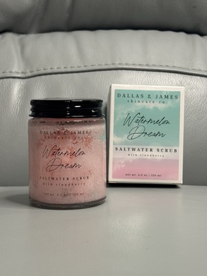 Dallas & James Watermelon Dream Saltwater Scrub W/Cloudberry 4.2 Oz