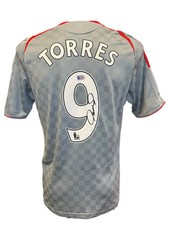 FERNANDO TORRES SIGNED LIVERPOOL 2008/09 AWAY SHIRT (ACG CERT AG17247)