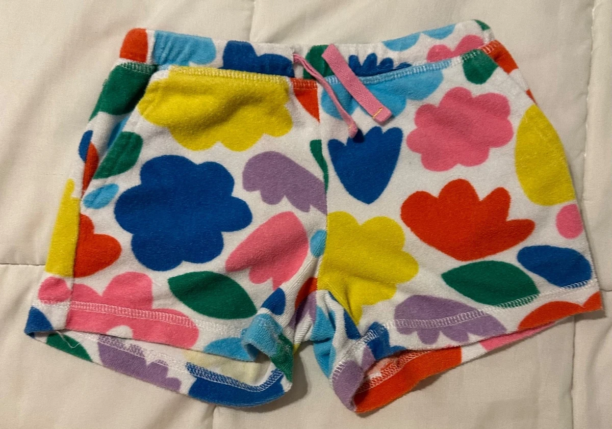 NWT Mini Boden Capri Shorts Floral Size 6Y Girl