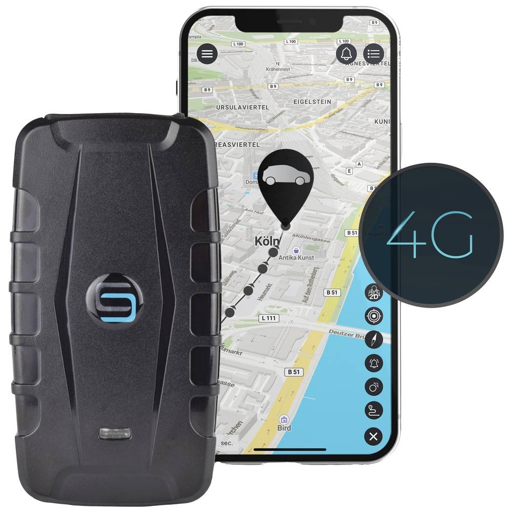 Traceur GPS 4G contre le vol de voiture balise Salind 20 noire