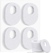 WILLBOND 48 Pack Callus Pads Soft 1/4" Thick Oval Shape Corn 1/8" White