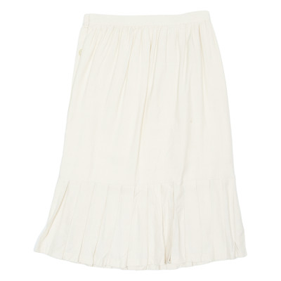 Damen A-Linien Rock Creme Midi M