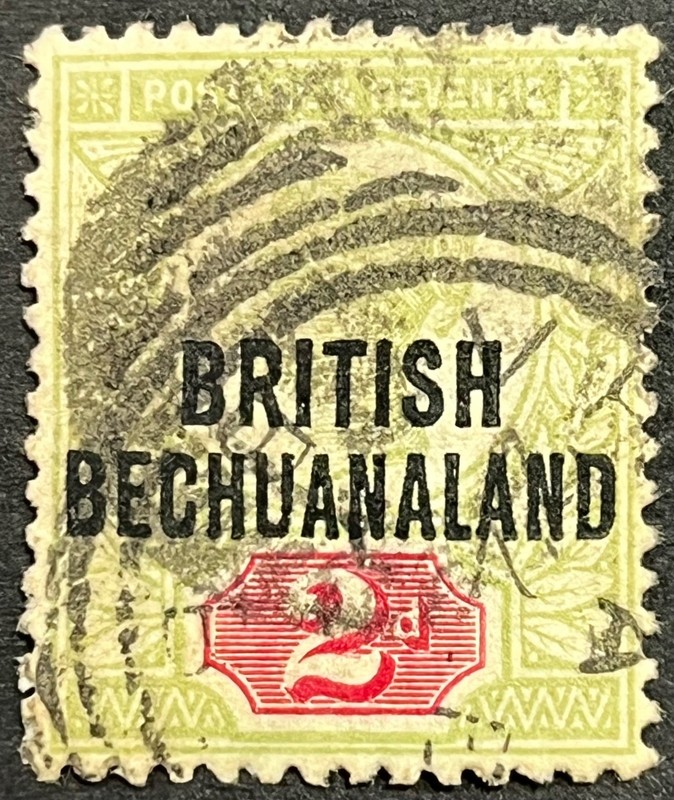 Bechuanaland, Queen Victoria w/Overprint, 2 Pence, Scott 34, Used, F-VF