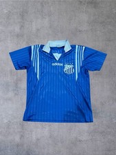 Vintage Adidas L.S.B.C. Largo São Bento #23 Brazil Soccer Jersey Blue Rare