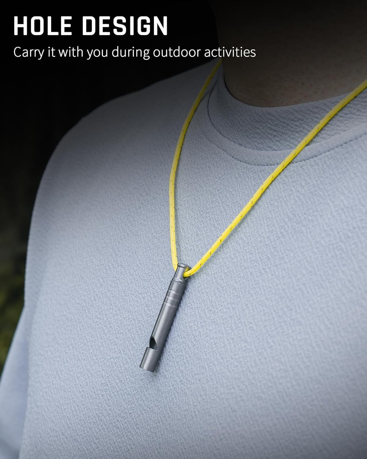 TISUR Titanium Emergency Whistle,120db Safety Whistle with Small,