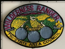 BSA Tri State Area Council Wilderness Rangers Oval Merit Badge Patch