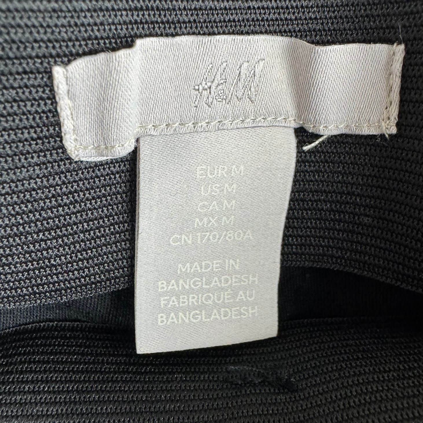 H&M Black High Waisted Bootcut Ankle Length Trousers Size Medium NWT thumbnail 2