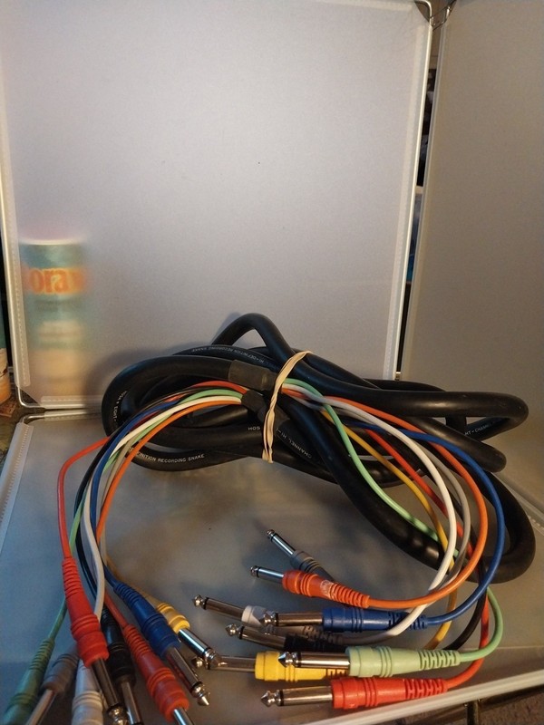 HOSA 8-Channel Hi-Definition Recording Snake 10 Foot 1/4" TRS to 1/4" TRS