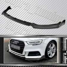 For 17-20 Audi A3 S3 Sport Front Bumper Body Kit Spoiler Splitter Lip Matt Black