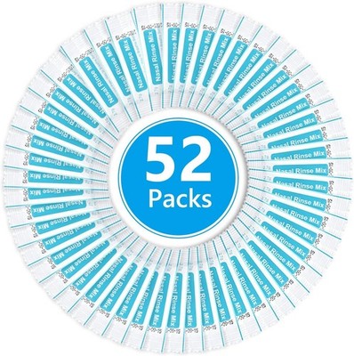 Sinus Spülsalz Nachfüllpack 52 Packungen für Neti Töpfe Nasenentlastung