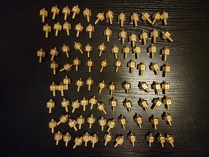 Wholesale Lot Of 88 Vintage Put and Take Solid Brass Spinner Golf