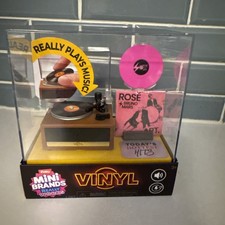 MGA's Miniverse Real Vinyl Playable Music Record Player Mini Rosie