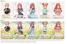 The Quintessential Quintuplets Card Game CD Radio Special Card Set 5 Promo Cards
