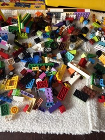 LEGO Creator Medium Creative Brick Box Tons Pieces Yellow Box Huge Lot 3lbs 7oz