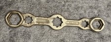VINTAGE HERBRAND No. 194 OIL DRAIN PLUG WRENCH MULTI-TOOL MADE IN USA