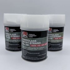 JB Weld Fiberglass Filler Short Strand 1 Quart Repair Putty Waterproof Set Of 3