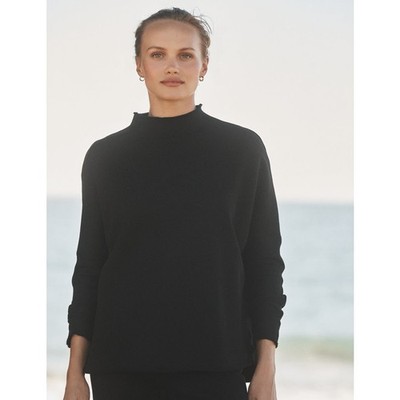 Frank & Eileen EFFIE Long-Sleeve Funnel Neck Capelet size medium 