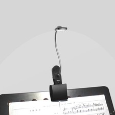 Music Stand Light, Clip on LED Book Lights, USB and AA Battery Operated, Read...