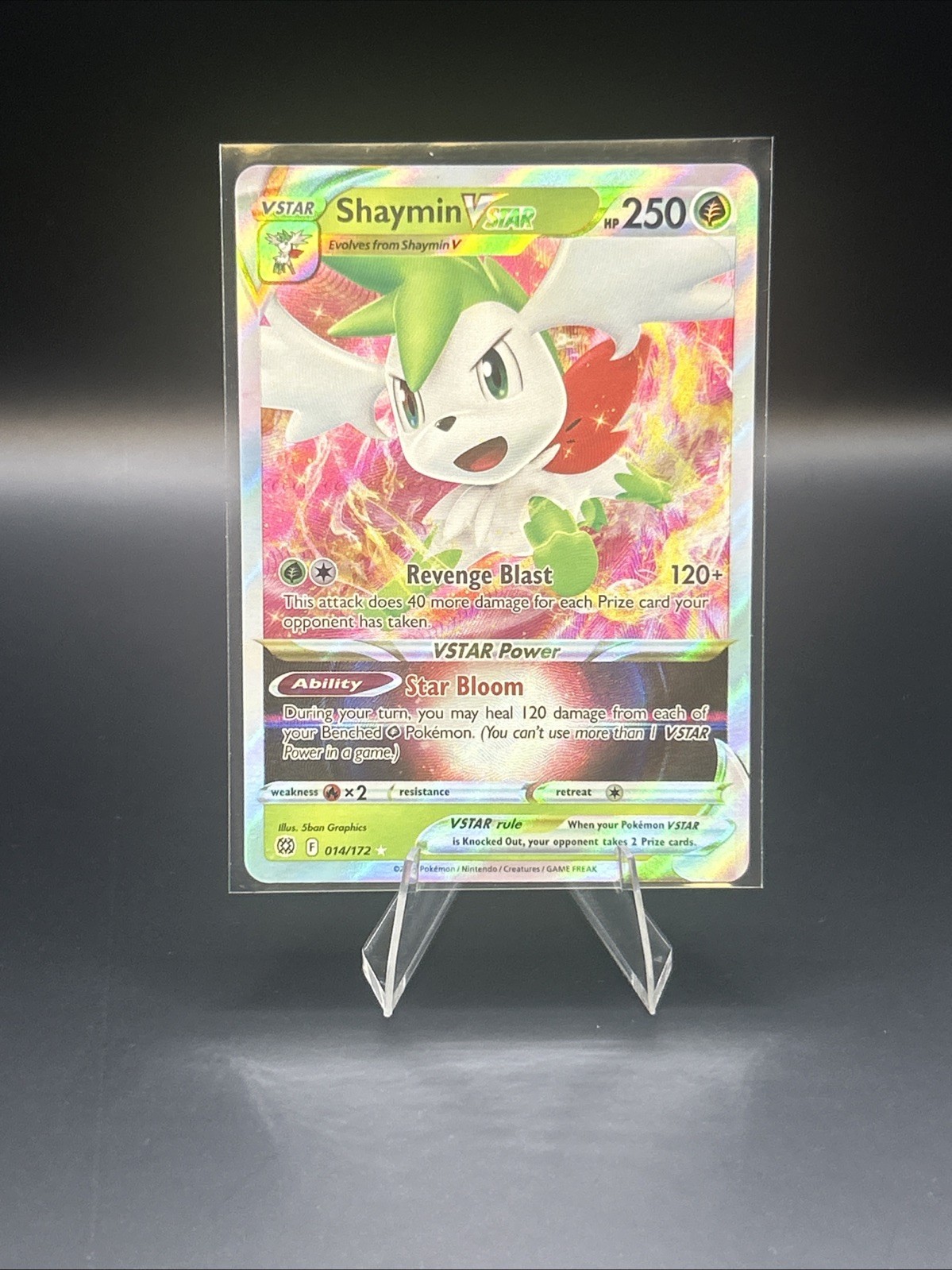 Shaymin VSTAR 014/172 SWSH09: Brilliant Stars NM Full Art English 14165