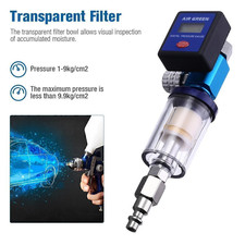 Digital Paint Spray Gun Air Pressure Regulator Gauge Water Trap Filter Tool Digital Paint Spray Gun Air Pressure Regulator Gauge Water Trap Filter Tool