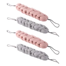 4Pcs Long Bath Sponge Creative Bath Shower Sponge Pouf Body Scrubber Exfoliator
