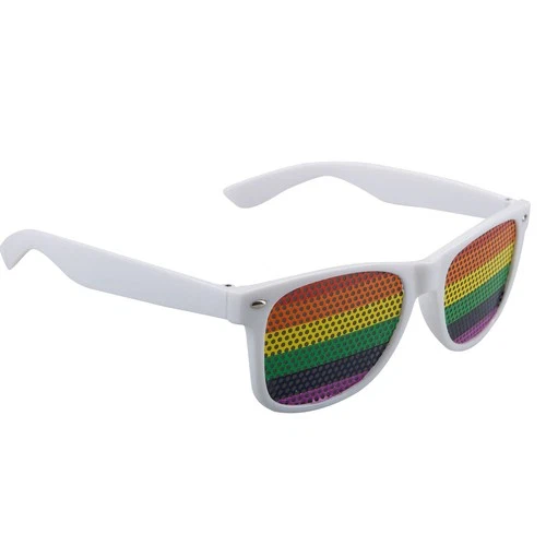 Pride Novelty Glasses LGBT Colourful Stripes Festival 1 Piece Rainbow