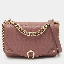 Borsa a tracolla Aigner Diadora Mini Old Rose in pelle