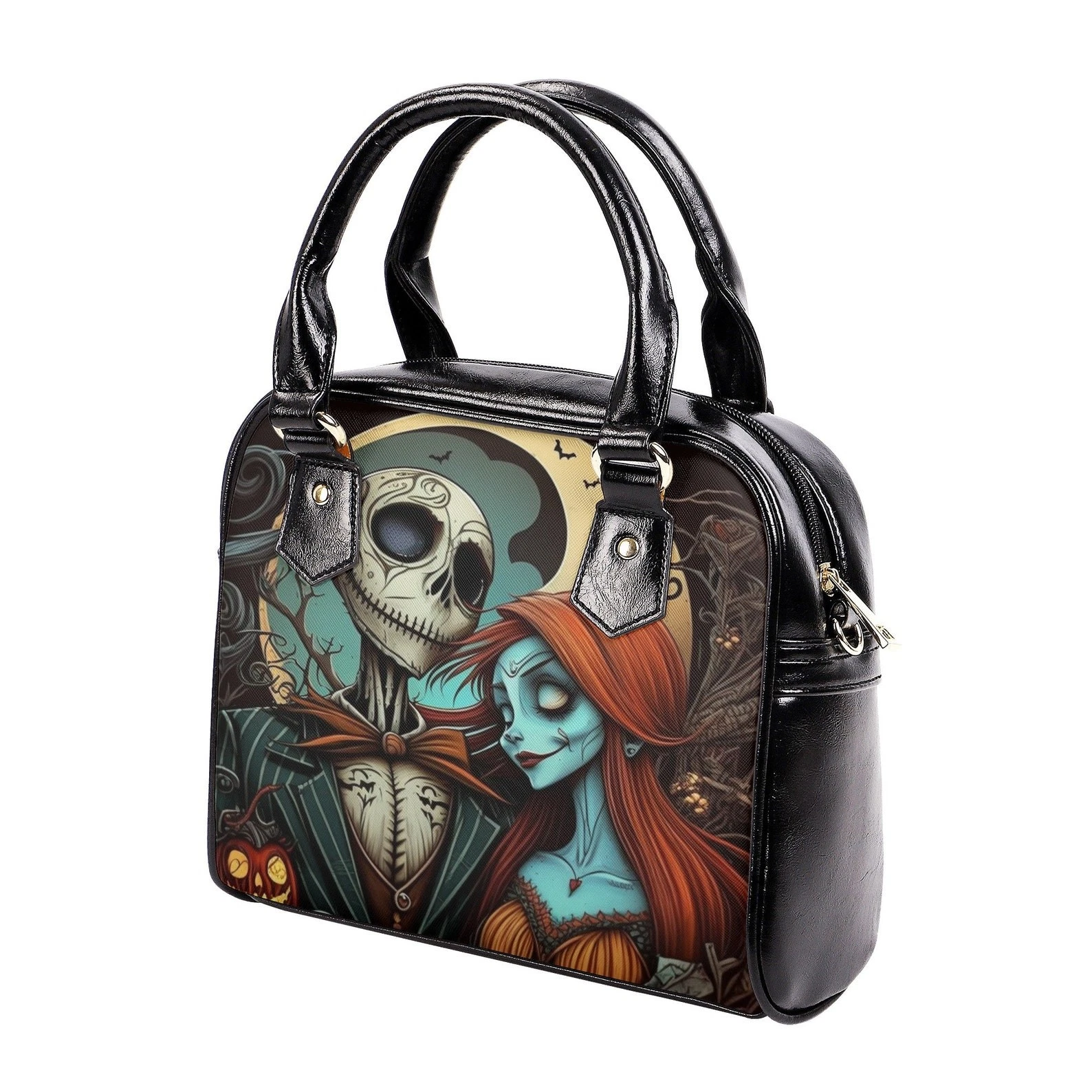 Jack and Sally NMBC Nightmare Before Christmas Shoulder Handbag, Gift Halloween