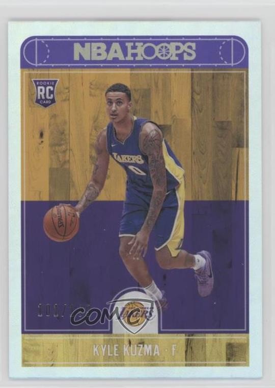 2017-18 Panini NBA Hoops Silver 101/199 Kyle Kuzma #277 Rookie RC g8c