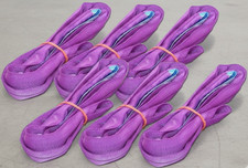 Rundschlingen 1t 1m Hebeschlingen 6er Set Hebebänder Hebegurt Hebeband Schlinge