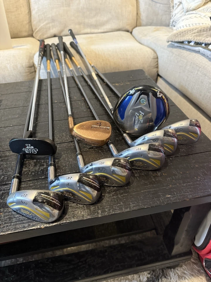 Juego de golf Tour Edge JMAX dorado híbrido hierro madera con lanzamiento en caliente 2 controladores, putter Foto 2 de 4