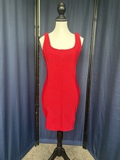 Forever 21- Red Square Neck, BodyCon Dress, Size Medium