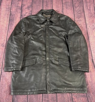 HUGO BOSS Luxus Canadian Deer Lederjacke Hirschleder Auto Mantel Herren Größe 54 