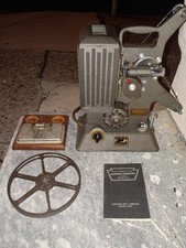 Keystone R-8 8mm Movie Film Projector w/ Manual, Case Reel