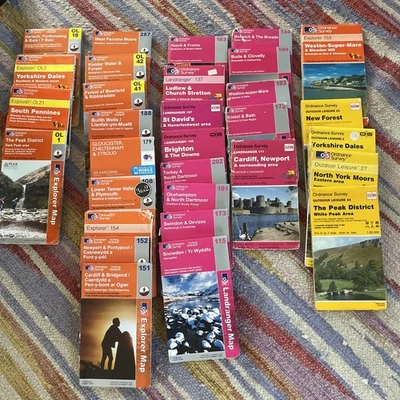 Ordanance Survey OS Maps Joblot X31 - Image 1 of 4