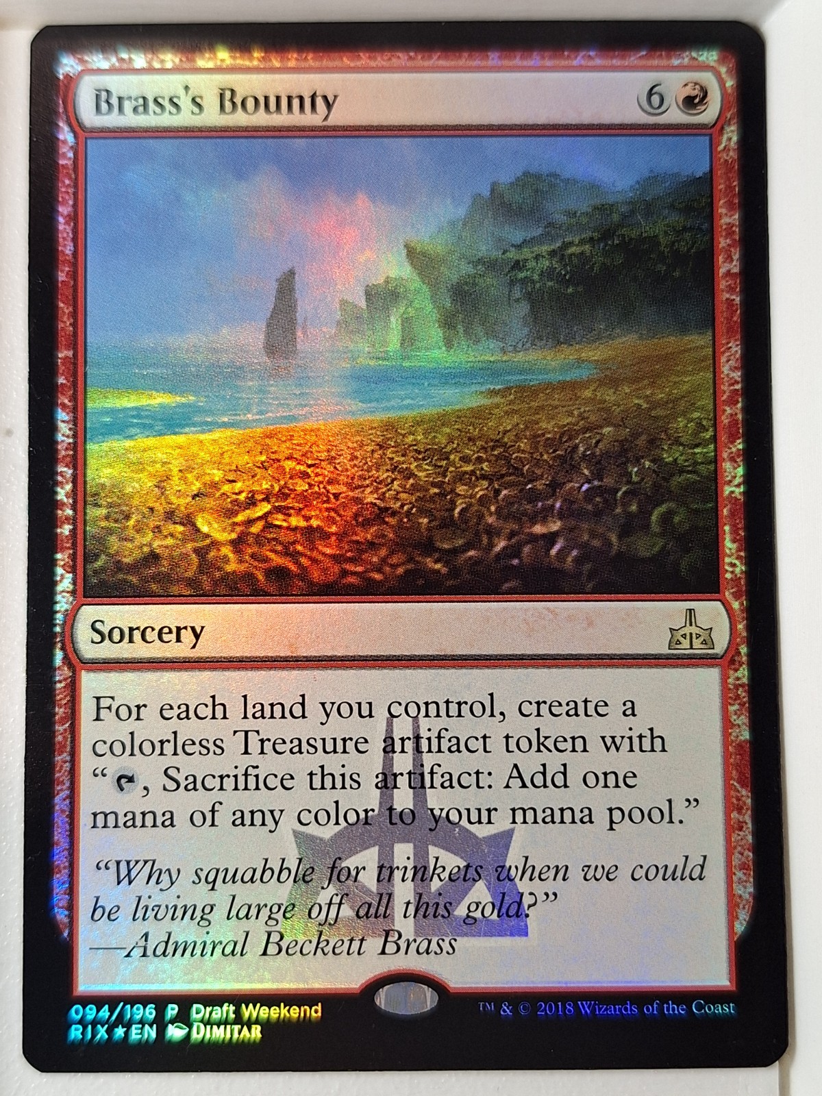 Brass's Bounty - Draft Weekend Promo FOIL - Magic the Gathering MTG Nice!