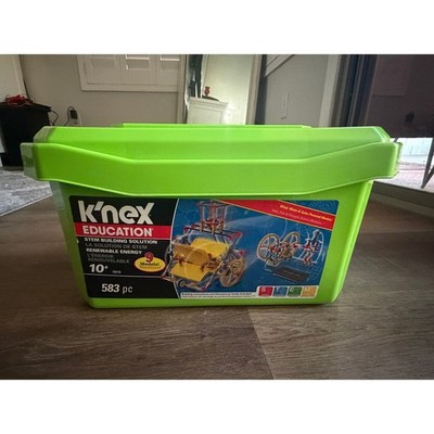 K NEX Education Renewable Energy STEM Kit 583pc Solar Wind Power Models 10+