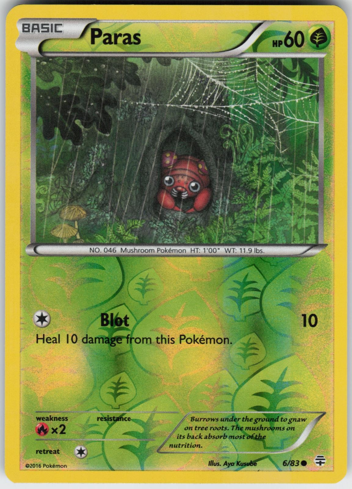 Paras 6/83 Common Generations Pokemon Reverse Holo Near Mint
