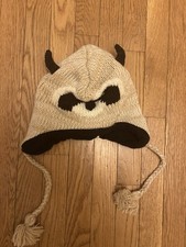 Little Boys Raccoon Knit Hat